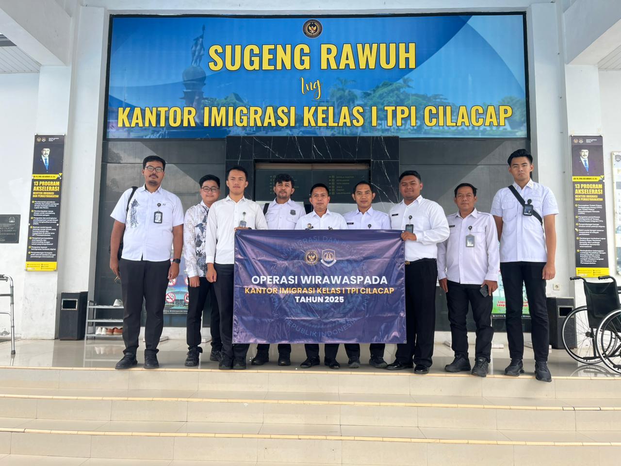 Awasi Keberadaan dan Kepatuhan Izin Tinggal Warga Negara Asing, Imigrasi Cilacap Gelar Operasi Wirawaspada